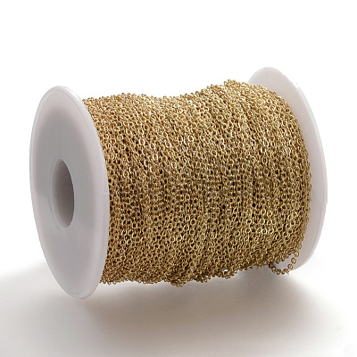 Brass Cable Chains KK-S332-18G-1