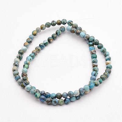 Natural Variscite Bead Strands G-P300-01-4mm-1