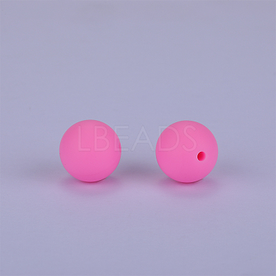 Round Silicone Focal Beads SI-JX0046A-89-1