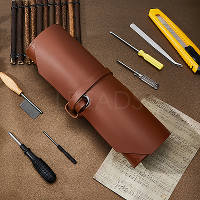 Multipurpose PU Leather Jewelry Rolls for Jewelry AJEW-WH0696-192B-1