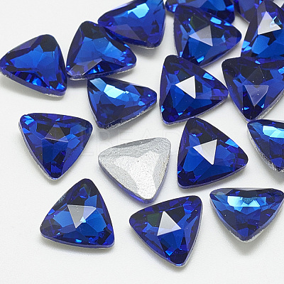 Pointed Back Glass Rhinestone Cabochons RGLA-T087-10mm-11-1