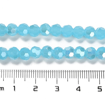 Imitation Jade Glass Beads Stands EGLA-A035-J6mm-B04-1