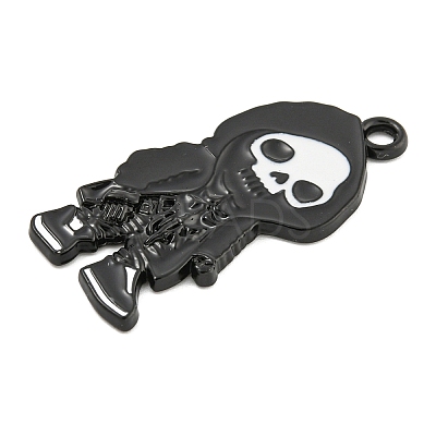 Halloween Alloy Enamel Pendants ENAM-M220-02B-B-1