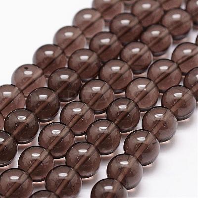 Natural Obsidian Beads Strands G-D838-8mm-01-1