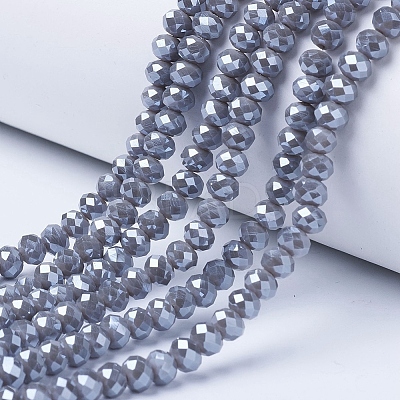 Electroplate Glass Beads Strands EGLA-A034-P3mm-A15-1
