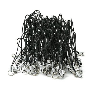 100Pcs Polyester Cord Mobile Straps MOBA-FS0001-02F-1