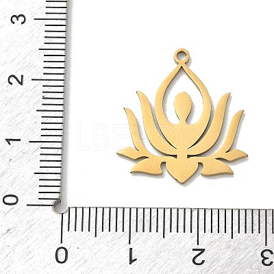 Yoga 201 Stainless Steel Pendants STAS-B136-14G-1