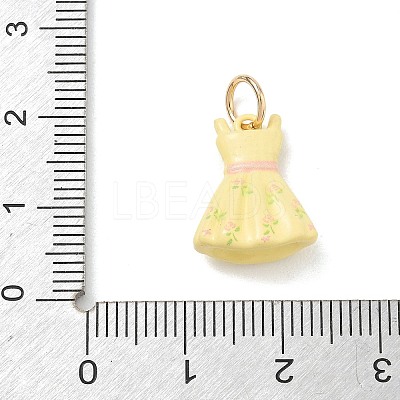 Brass Enamel Pendants KK-CBA1122-01G-01-1