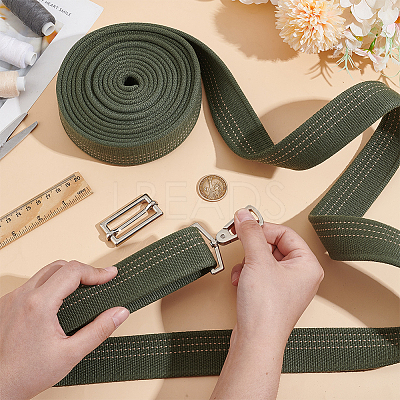 5 Yards Polycotton Ribbon OCOR-WH0078-169A-1