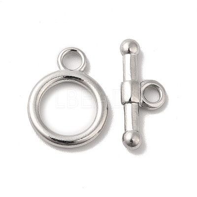 Non-Tarnish 304 Stainless Steel Toggle Clasps LS-STAS-H212-19P-1