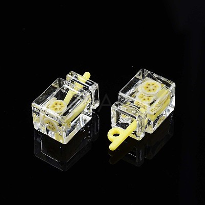 Imitation Drink Resin Pendants LS-CRES-S359-32P-1