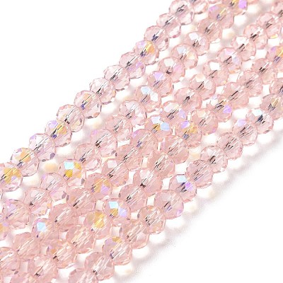 Electroplate Glass Beads Strands EGLA-A034-T6mm-L18-1