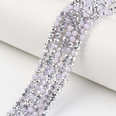 Electroplate Glass Beads Strands EGLA-A034-J8mm-M04-1