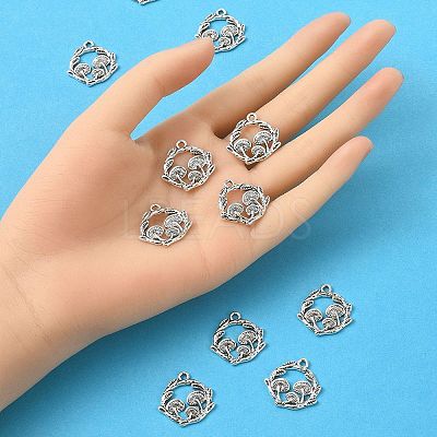 Tibetan Style Alloy Pendants TIBEP-YW0001-70-1