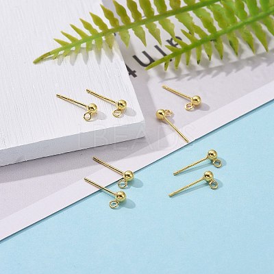 925 Sterling Silver Ear Stud Findings STER-K167-042B-G-1