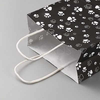 Kraft Paper Gift Bags with Handle ABAG-WH0045-19B-1