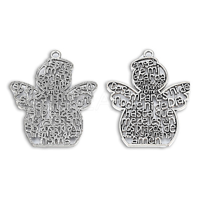 Tibetan Style Alloy Big Pendants X-TIBEP-N008-197-1