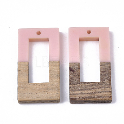 Resin & Walnut Wood Pendants RESI-S358-26D-1