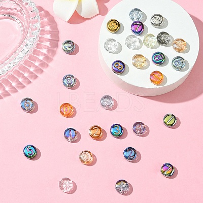 Electroplate Glass Beads EGLA-YW0005-02-1