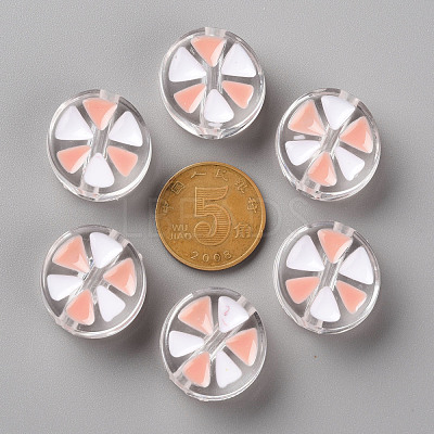 Transparent Enamel Acrylic Beads TACR-S155-005C-1