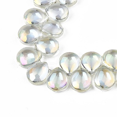 Electroplate Glass Beads Strand EGLA-S188-27-B03-1