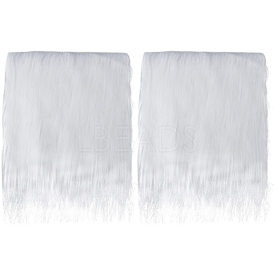 2Pcs Faux Fur Squares Fabric DIY-GF0011-26B-1