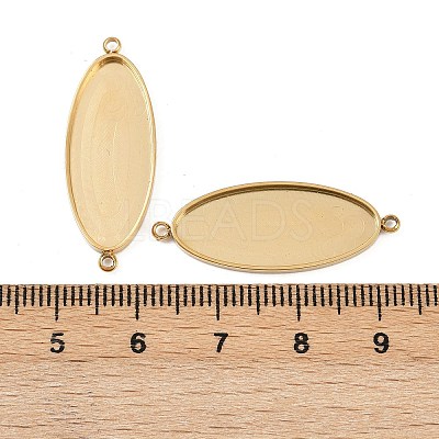 304 Stainless Steel Cabochon Connector Settings STAS-A194-04B-G-1