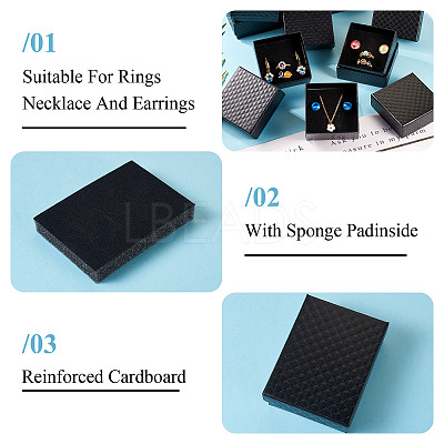 Rhombus Textured Cardboard Gift Storage Boxes CON-TAC0010-03A-06-1