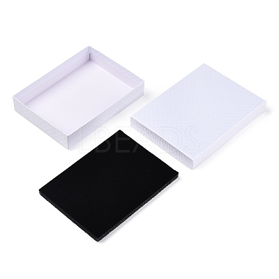 Rhombus Textured Cardboard Jewelry Boxes LS-CBOX-T006-01F-1