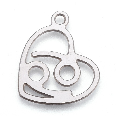 Non-Tarnish 304 Stainless Steel Pendants STAS-M228-A01-01P-1