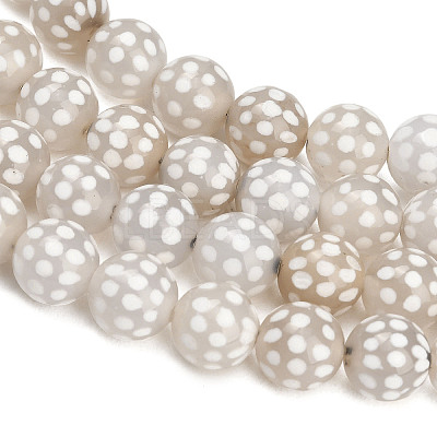 Tibetan Style dZi Beads Strands GG-NH0001-A04-10MM-1