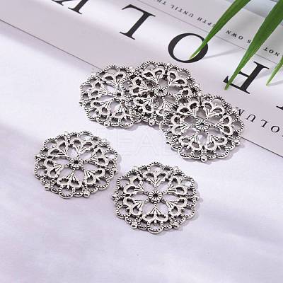 Tibetan Style Filigree Joiners Links X-TIBE-A11623-AS-LF-1