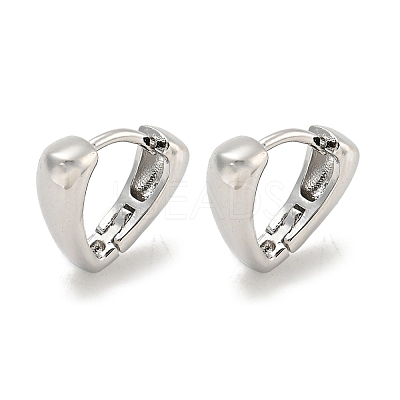 Brass Hoop Earrings EJEW-L211-010M-P-1