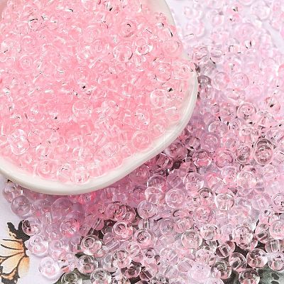 3/0 Baking Paint Transparent Colours Glass Round Seed Beads SEED-L011-13A-10-1