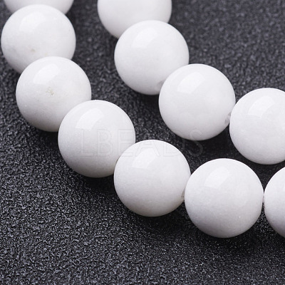 Natural Mashan Jade Round Beads Strands X-G-D263-8mm-XS01-1