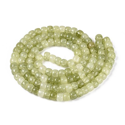 Baking Paint Crackle Glass Beads Strands DGLA-N019-02A-02-1