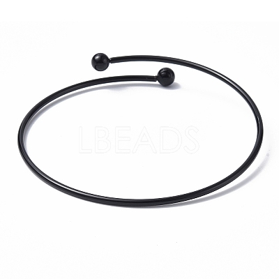 Adjustable 304 Stainless Steel Wire Cuff Bangle Making MAK-F286-02EB-1