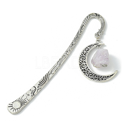 Natural Amethyst Raw Beads Bookmarks AJEW-JK00201-03-1