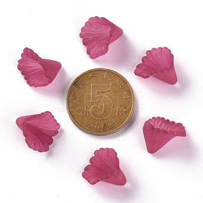 Frosted Acrylic Bead Caps MACR-S371-10A-706-1