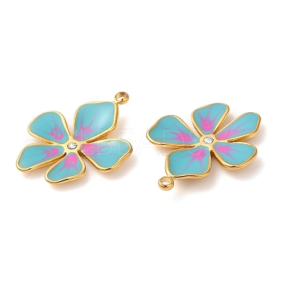 304 Stainless Steel Enamel Pendants X-STAS-K256-10G-02-1