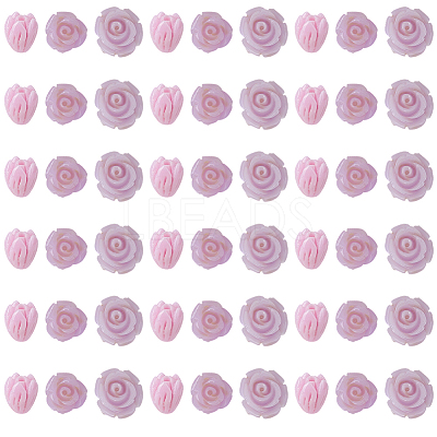 60Pcs 3 Styles Dyed Synthetic Coral Carved Beads CORA-SC0001-21B-1