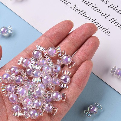 Transparent Acrylic Beads TACR-S152-03B-SS2114-1