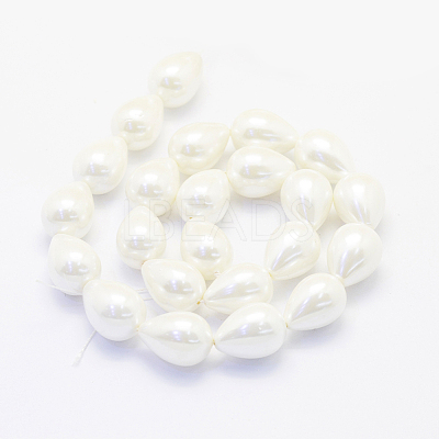 Shell Pearl Beads Strands BSHE-P024-10-1