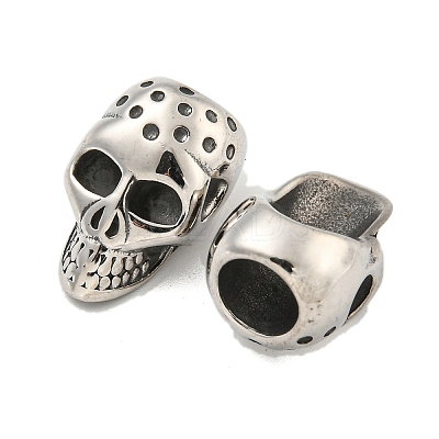 316 Surgical Stainless Steel European Beads STAS-Q326-02AS-04-1
