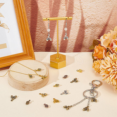 96Pcs 8 Style Tibetan Style Alloy Pendants Sets TIBEP-FG0001-04-1