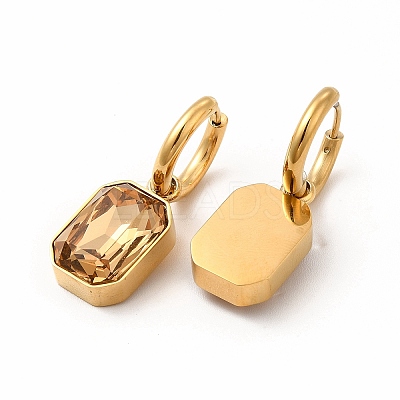 Ion Plating(IP) 304 Stainless Steel Hoop Earring Hand Polished EJEW-C017-06G-04-1