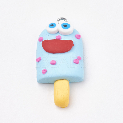 Handmade Polymer Clay Pendants CLAY-T012-23B-1
