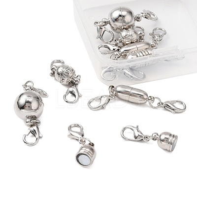 8Set 4 Style Brass Magnetic Clasps Converter KK-YW0001-37-1