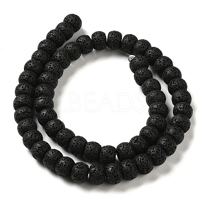 Natural Lava Rock Dyed Beads Strands G-Z036-A01-18-1