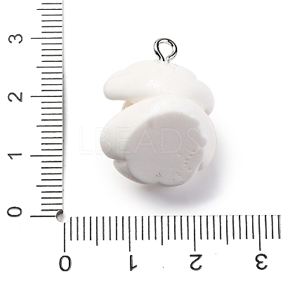 Opaque Resin Pendants LS-RESI-P043-01P-07-1